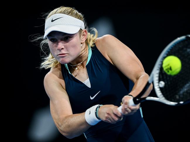 Teen Emerson Jones has a tough first-round draw. (Photo by Mark Brake/Getty Images)