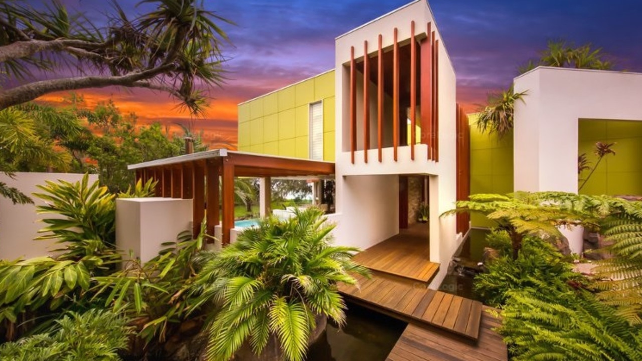 Bargara's famous 'Glass House' was bought by Lex Greensill for more than $4 million. Photo: CoreLogic