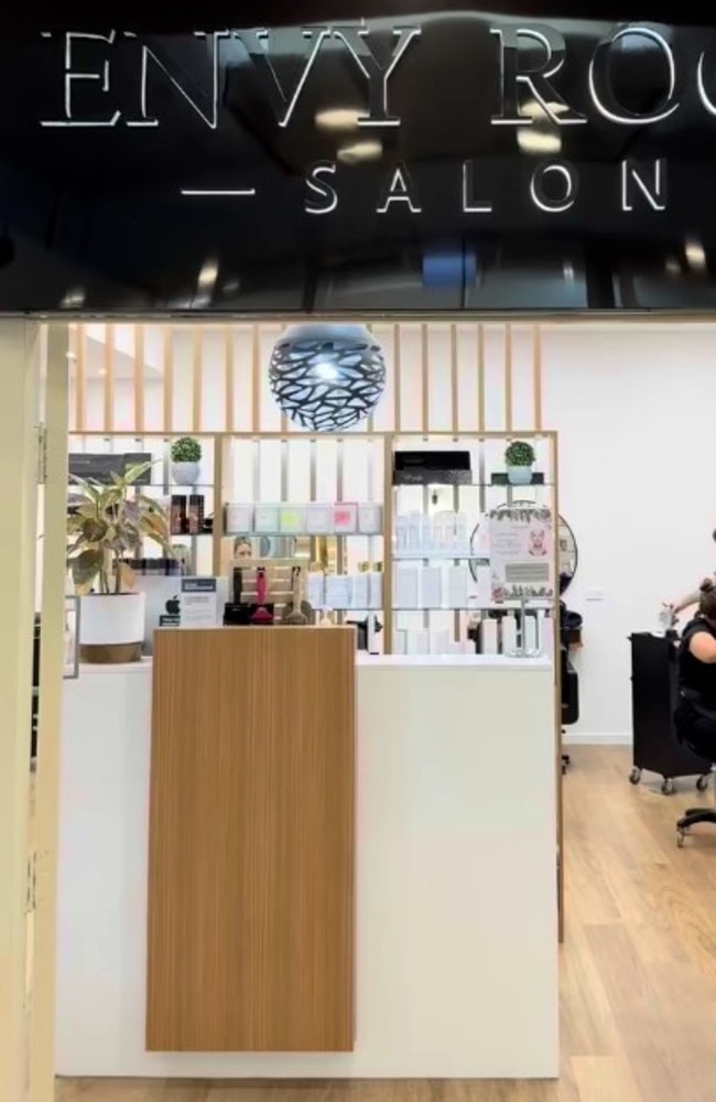 The salon in question in Gordon, on Sydney's north shore. Picture: Instagram/EnvyRoomSalon