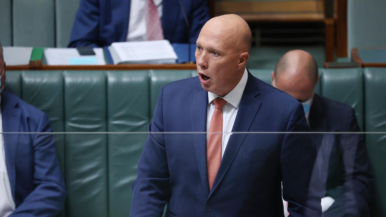 Defence Minister Peter Dutton says allies have not asked for Australian troops to be deployed to Ukraine. Picture: NCA NewsWire/Gary Ramage