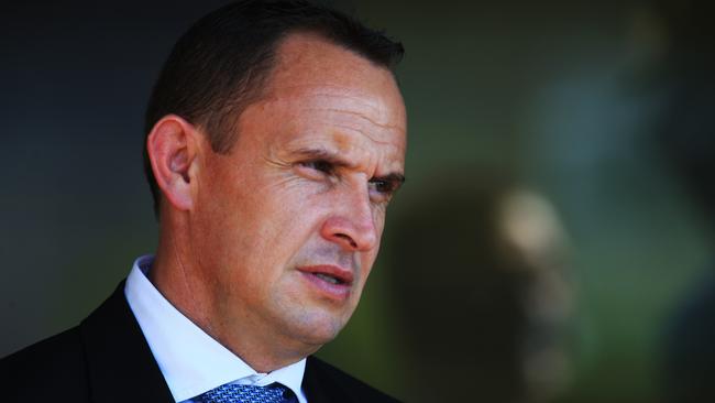 Trainer Chris Waller during Warwick Farm races. Pic Mark Evans