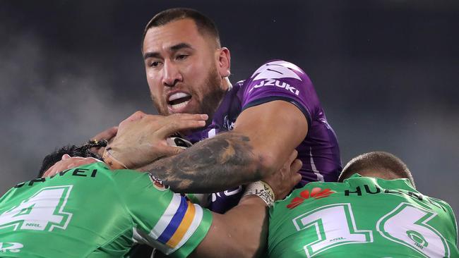 Nelson Asofa-Solomona is keen to stay with Melbourne and win more premierships