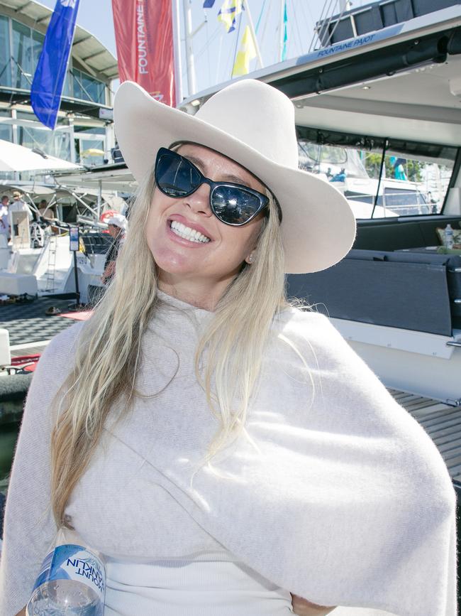 Brie Bostock at the Sanctuary Cove Boat Show. Picture: Glenn Campbell