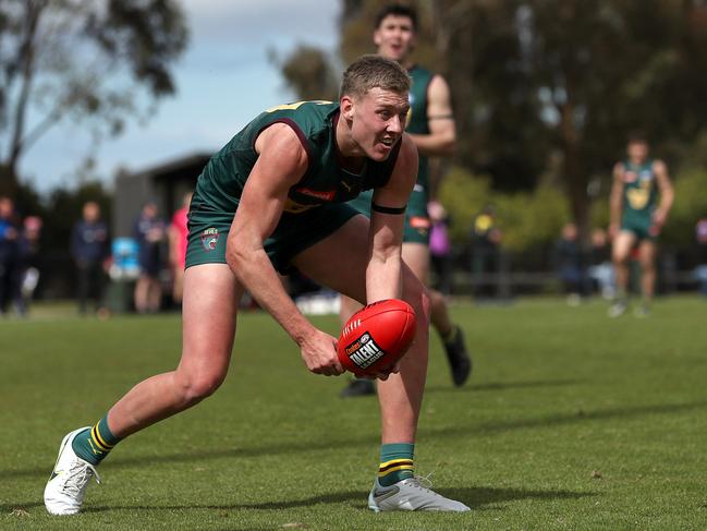 Arie Schoenmaker in action for the Devils. (Photo by Kelly Defina/AFL Photos/via Getty Images )