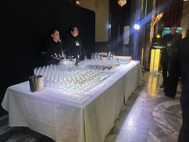 Canapés and drinks were on the menu. Picture: Sophie Elsworth