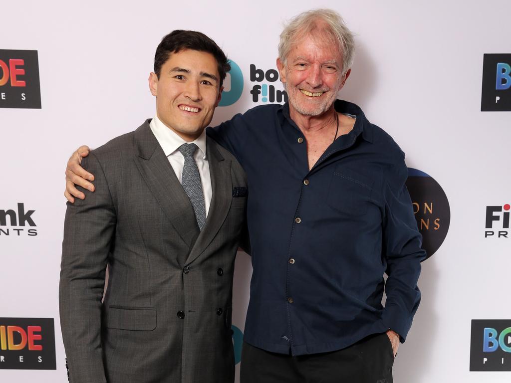 Bryan with his lifelong mentor, celebrity lawyer and barrister Chris Murphy, who founded Murphy’s Lawyers in the 1970s. Picture: Christian Gilles