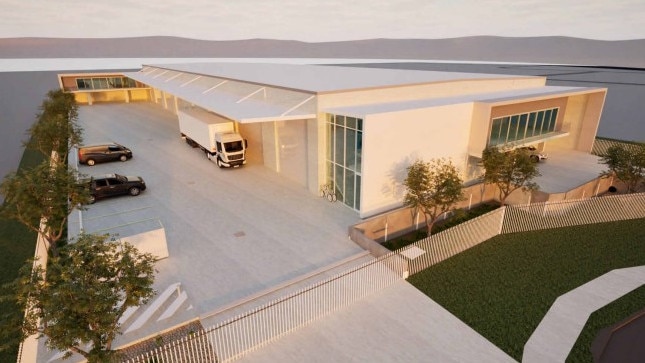 Renders of the proposed industrial shed at 10 David Casey Place, Corbould Park. Photo: North Sun Commercial Interiors