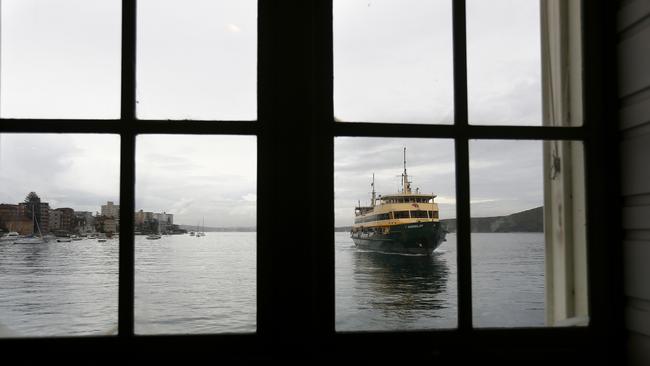 The ‘Queenscliff’ arrives into Manly Wharf. Next year, the Freshwater-class ferries will be replaced. File picture; Bradley Hunter