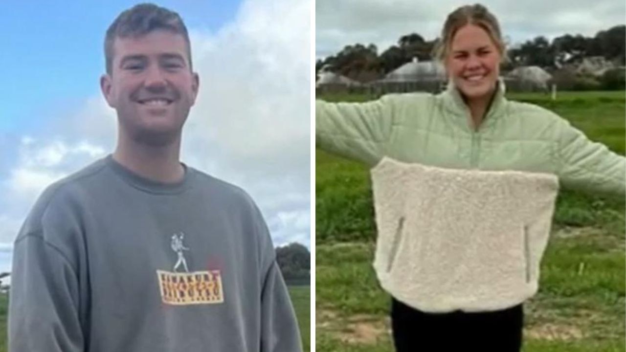 Ellie Houston, 21, and Trae Murphy, 23, claim $90,000 has gone missing from their CBA account. Picture: Seven