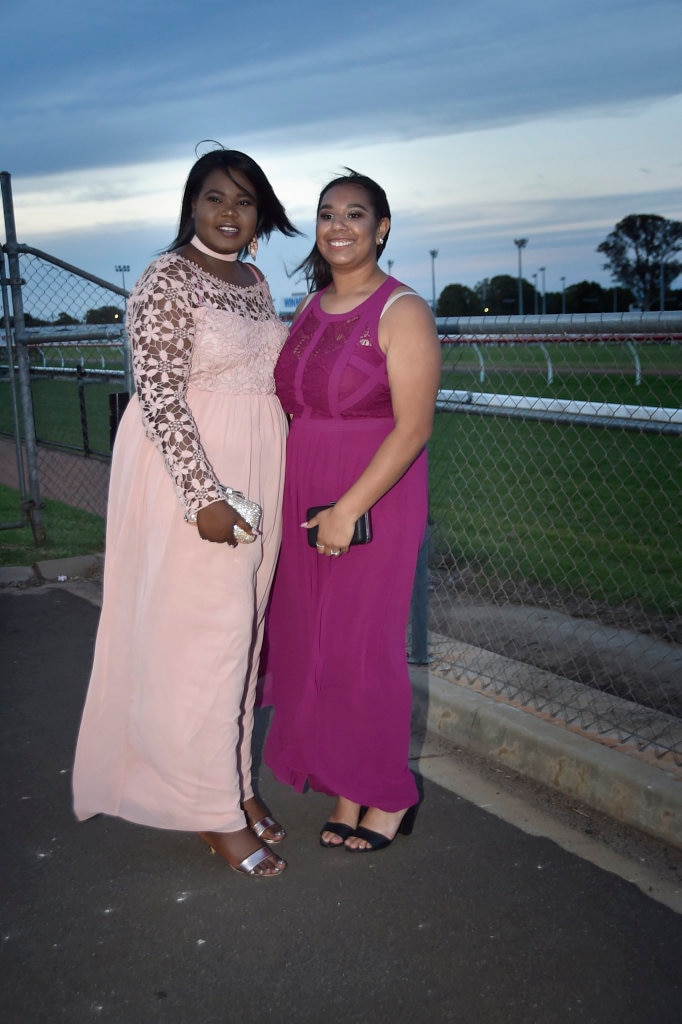 Rumman Ali and Kyara Mahuze. St Saviour's College formal, Toowoomba Turf Club. November 2017. Picture: Bev Lacey