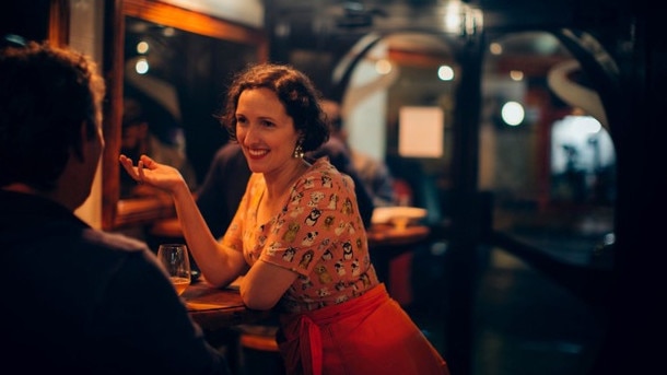 The Sausage Factory’s co-owner Chrissy Flanagan at the bar. Picture: Supplied