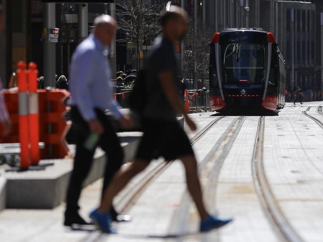 Pedestrians are warned to remain on the lookout at testing continues. Picture: AAP Image/Steven Saphore