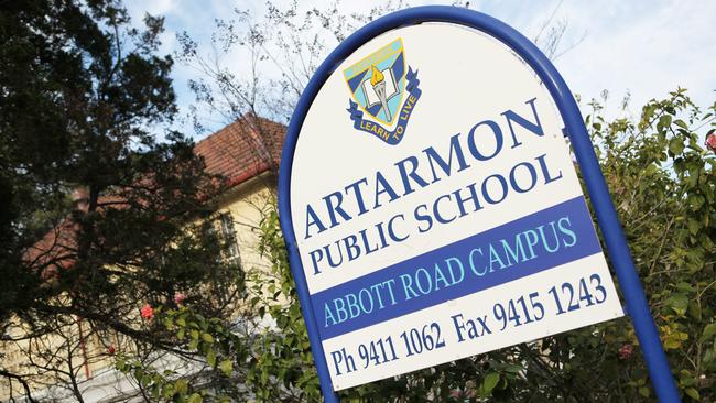 Artarmon Public School. Picture: Yie Sandison