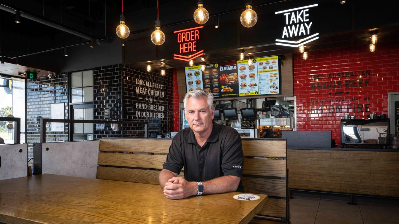 Franchisee of Carl's Jr Armstrong Creek Mark Creelman is concerned the closure of the Surf Coast Highway will hit his business hard. Picture: Brad Fleet