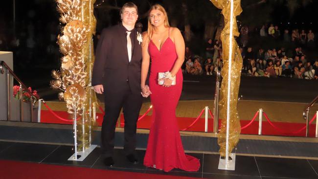 Kayleb Angeles &amp; Josie White at the Xavier Catholic College formal.