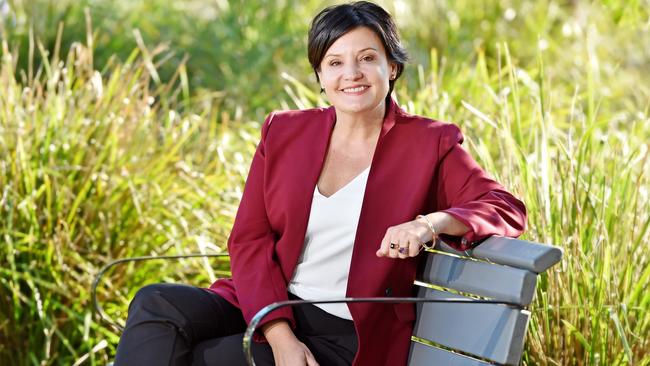 NSW Opposition leader Jodi McKay at Wentworthville yesterday. (AAP IMAGE/Troy Snook)