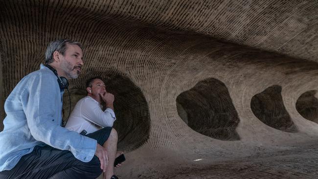 Denis Villeneuve and Greig Fraser on the set of Dune: Part II. Picture: Universal Pictures