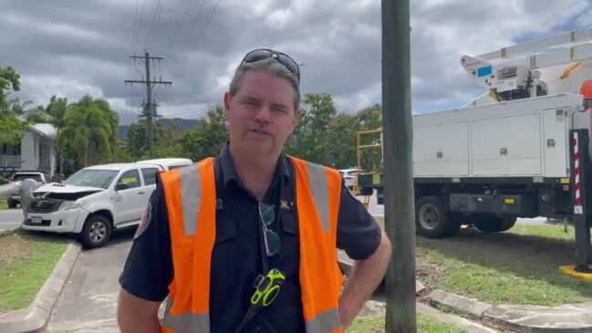 Cairns Fire Station Officer Tim Caswell at two vehicle crash