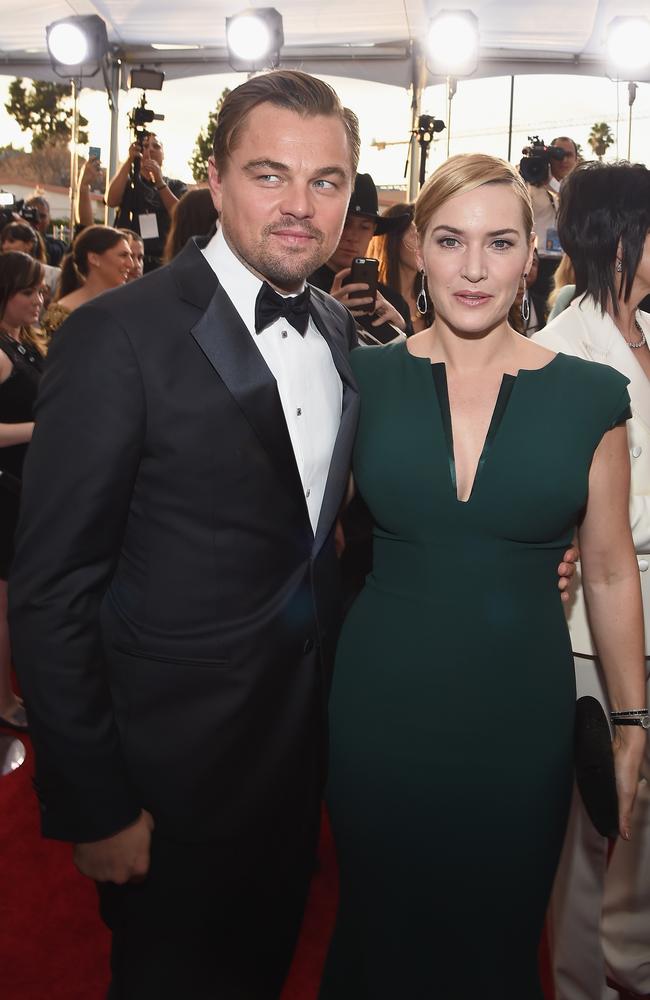 Reunited ... Leonardo DiCaprio and Kate Winslet at the Screen Actors Guild Awards. Picture: Larry Busacca/Getty Images for Turner