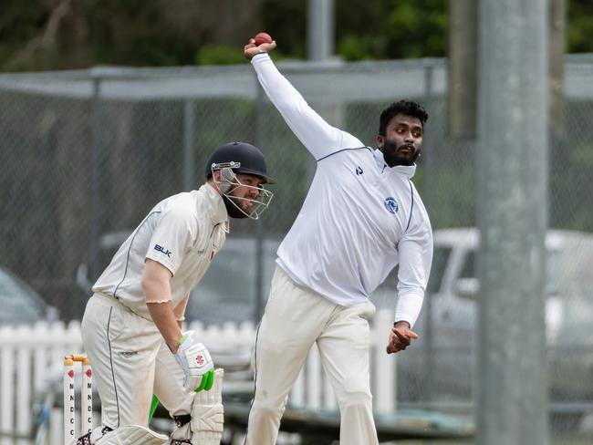 Broadbeach Robina's Dhanushka Mitipolarachchi. Picture: KPM Sports Images