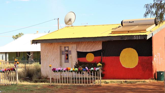 The house in Yuendumu where Kumanjayi Walker was shot dead. Picture: Jason Walls