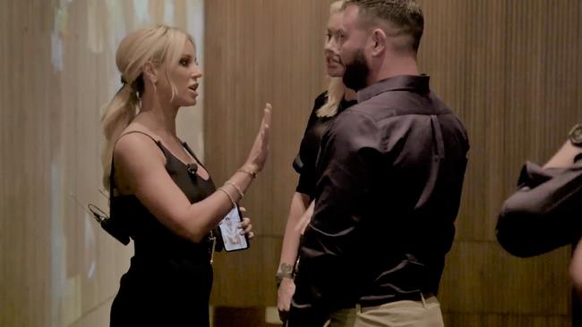 Caught on video, Roxy Jacenko’s altercation with Anthony Hess which she claimed led to a hate campaign, but a judge said this was not true. Picture: Supplied