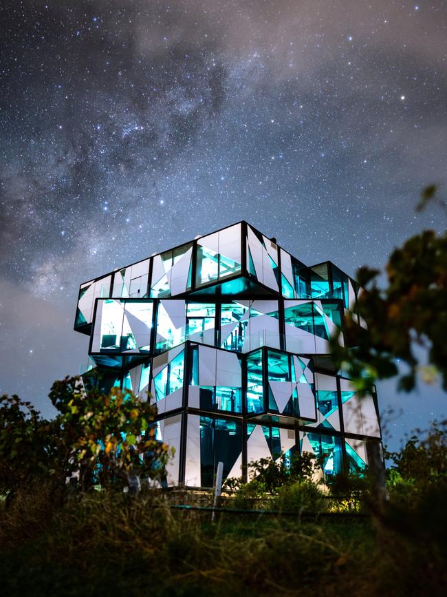 The d'Arenberg Cube at night. Picture: Yuen Lin