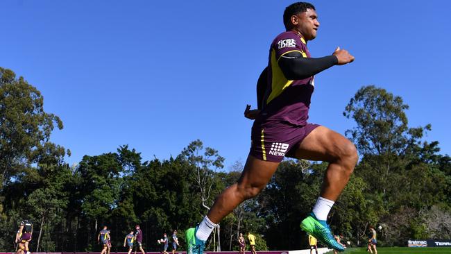 Pangai has been working hard on those hammies. Image: AAP Image/Darren England