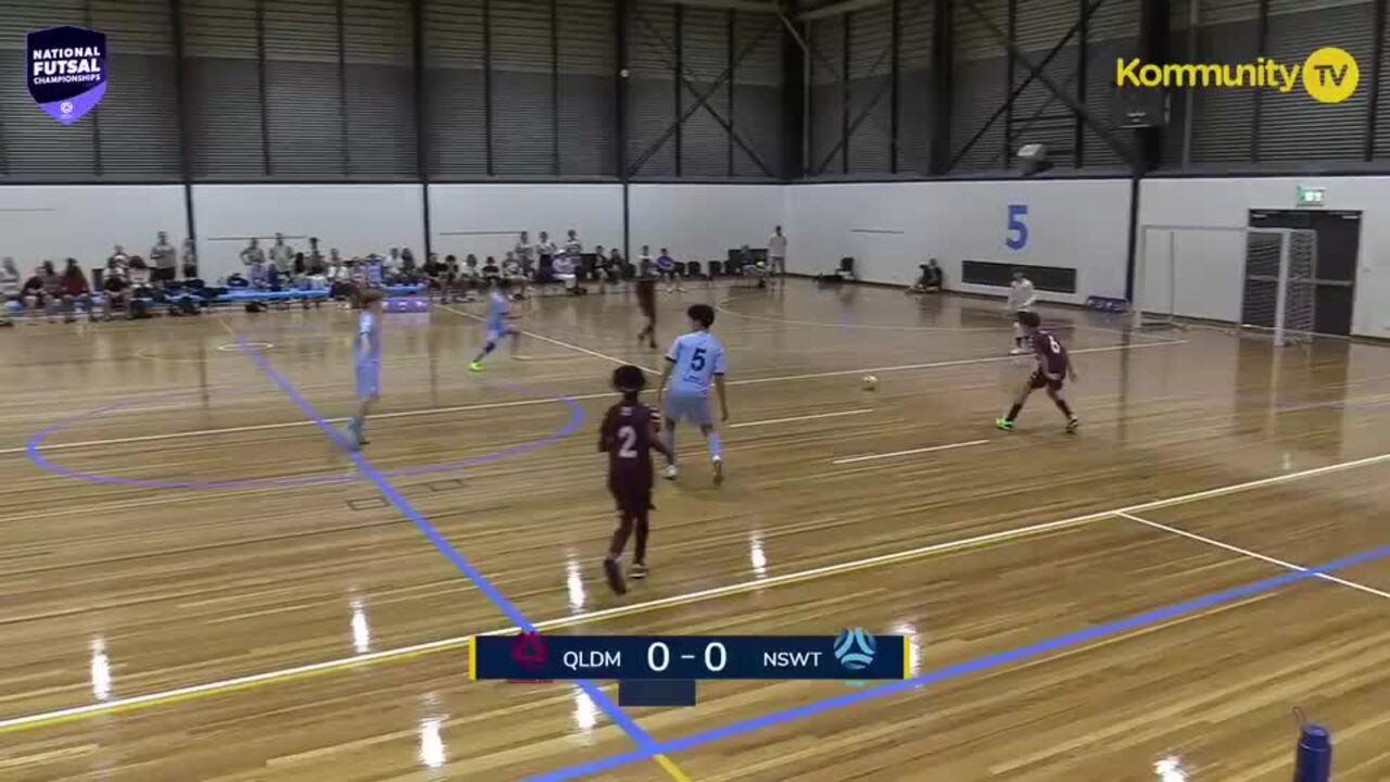 Replay: Football Queensland Maroon v Football NSW Thunder (U12 Boys QF)  - 2025 National Futsal Championships Day 4