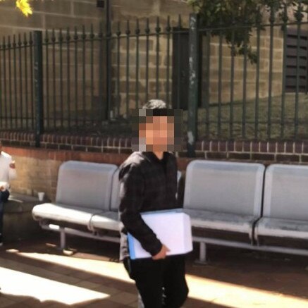 Anish Shakya who cannot be identified for legal reasons leaving Campbelltown Court last month.