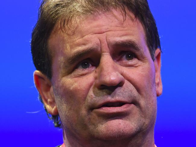 CFMEU Victoria Secretary John Setka delivers a speech on day two of the Labor Party National Conference in Adelaide, Monday, December 17, 2018. Labor's 48th National Conference will be held from December 16-18, 2018 at the Adelaide Convention Centre. (AAP Image/Lukas Coch) NO ARCHIVING