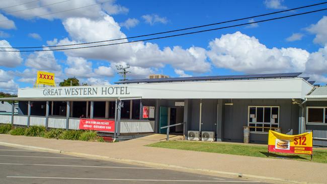 Clynton Hawks believes communities would benefit from an additional 80 meals on the road each day, such as Hughenden’s Great Western Hotel. Picture: Scott Radford-Chisholm