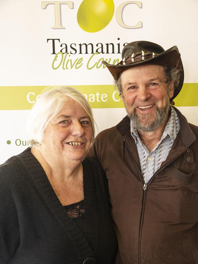 Kathy and Mark Norris at the Royal Hobart Fine Food Awards. Picture: ELOISE EMMETT