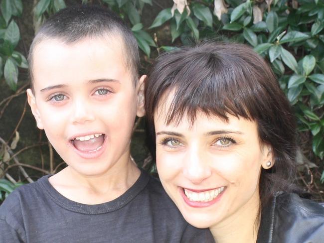 Julia Simmonds and her son Christian, six. Christian has eczema, food allergies and asthma. Picture: Supplied