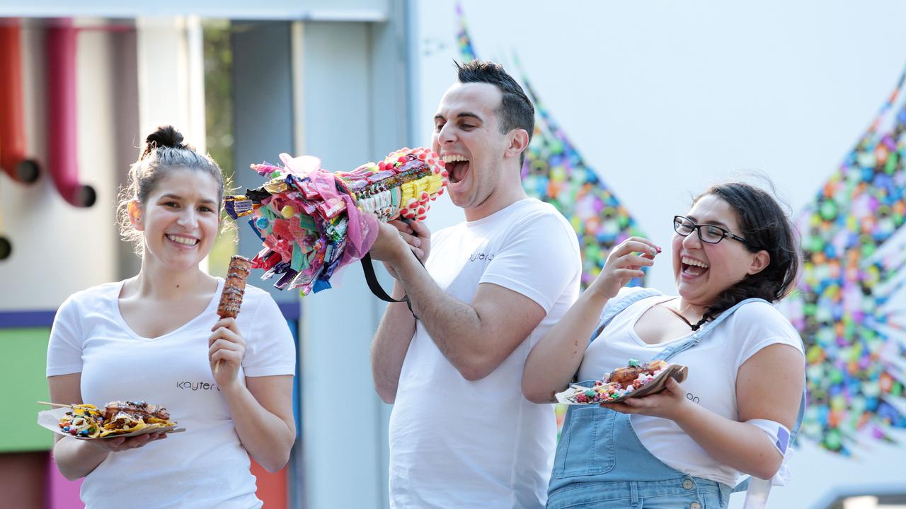 Rose, Kaisser Samantha Khater in 2016 when they ran a food truck. Picture: John Fotiadis