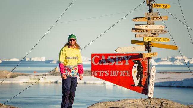 Irish-born Michael Keating-Kearney at the Casey Research Facility in Antarctica. Picture: Dominic Hall