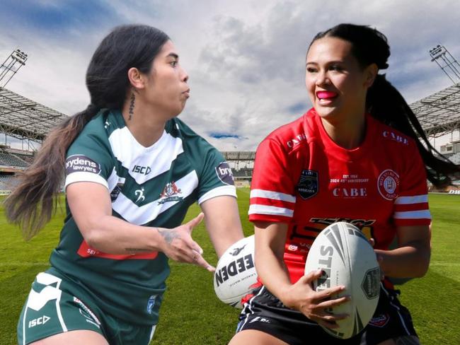 St Marys v St Clair, Penrith District Rugby League, women's open age grand final, June, 2024. Canva