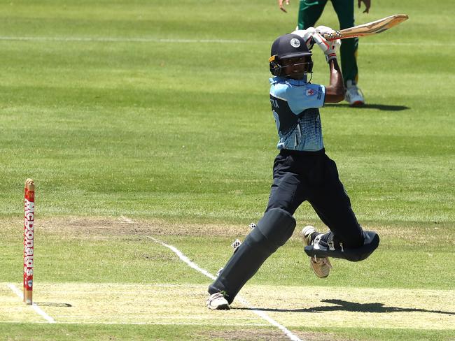 Nitesh Samuel played a crucial innings for NSW Metro in the win over Queensland. Photo by Jeremy Ng / Daily Telegraph NewsLocal