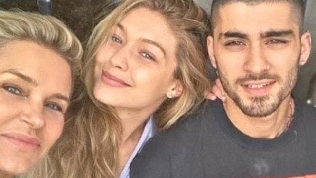 Yolanda, Gigi and Zayn Malik.