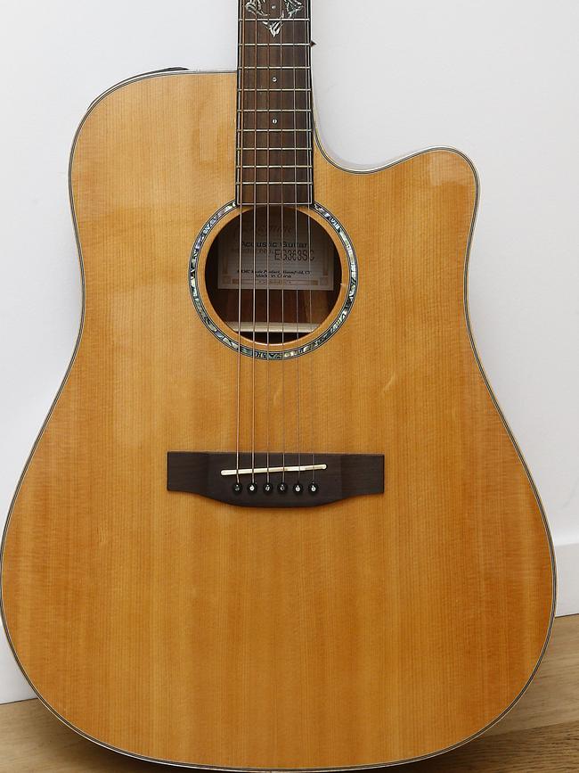 This Takamine acoustic guitar is a great source of entertainment in the Barba household