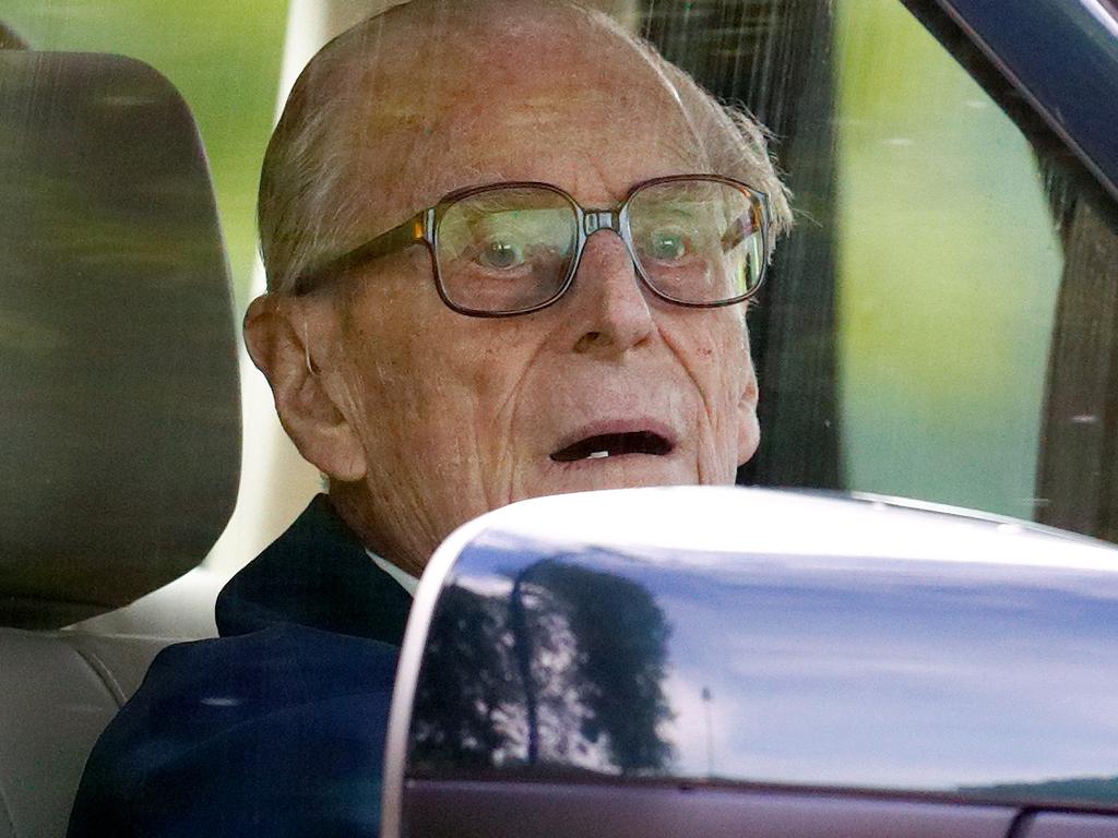 Prince Philip gave up his driver’s licence voluntarily following February’s car crash. Picture: Getty Images