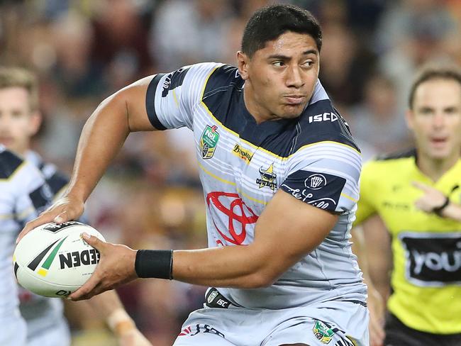 Cowboys star Jason Taumalolo in action.