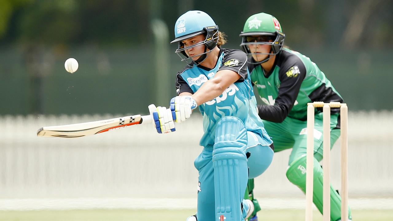 Brisbane Heat's Ash Barty in action. Picture: Colleen Petch.