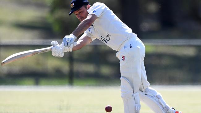 Brighton champion Ricky Damiano batting against Plenty Valley last season.