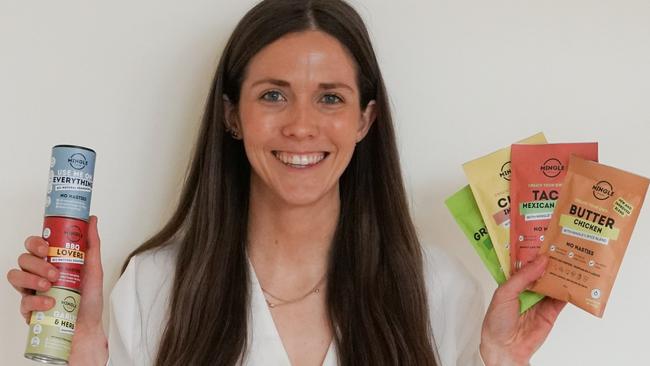 Jordyn Evans secured a $2 million deal with Woolworths for her business Mingle Seasoning to stock 15 products. Picture: Supplied