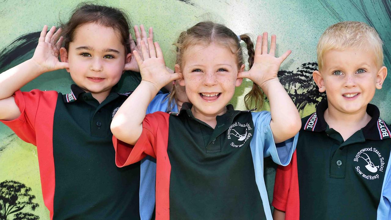 My First Year: Boynewood State School Preps, Mylee, Skyla, Lockie, Alilah, Lucy. Picture: Patrick Woods.