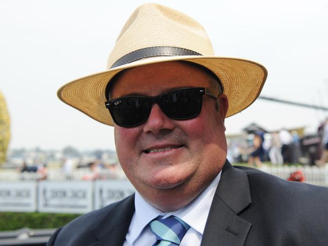 Trainer Brad Widdup is seen after Sandbar wins race 4, the Chandon S Handicap during Golden Eagle Day at at Rosehill Gardens in Sydney, Saturday, November 2, 2019. (AAP Image/Simon Bullard) NO ARCHIVING