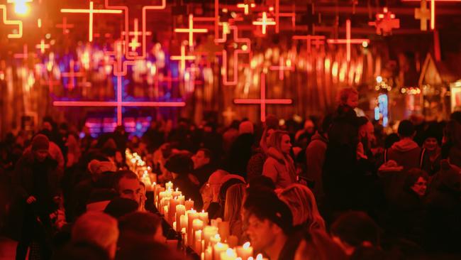 Dark Mofo, Hobart’s hotly anticipated annual cultural festival, returns this month, bringing the Tasmanian capital to life with an avant-garde program of feasting and frolicking. Picture: Jesse Hunniford