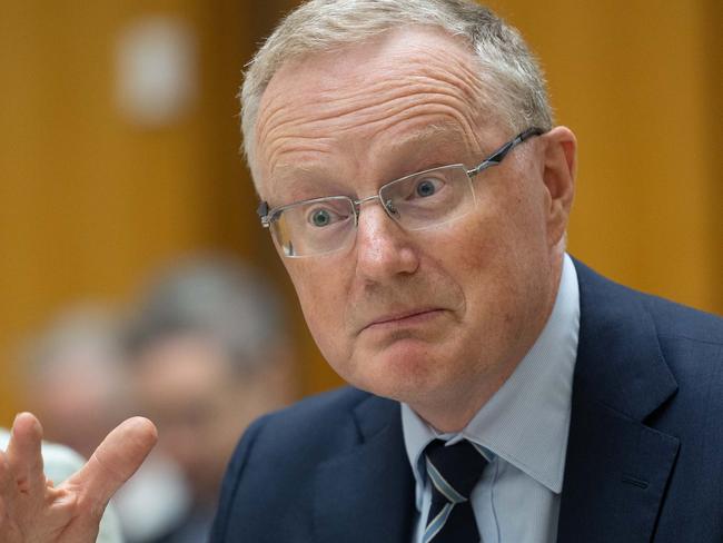 CANBERRA, AUSTRALIA - NewsWire Photos FEBRUARY 15, 2023: Reserve Bank Governor Philip Lowe was grilled on how many additional interest rate rises the central bank intends to deliver when he appeared before a Senate estimates committee at Parliament House in Canberra.Picture: NCA NewsWire / Gary Ramage