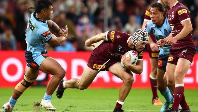 The Blues struggled to contain Kalyn Ponga. Picture: Chris Hyde/Getty Images